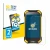 Front side of a product packaging with the brand logo BROTECT. Next to it is the device Blackview BV6000 shown with the corres