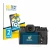 Front side of a product packaging with the brand logo BROTECT. Next to it is the device Fujifilm X-T2 shown with the correspon