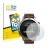 Front side of a product packaging with the brand logo BROTECT. Next to it is the device Garmin Fenix Chronos shown with the co