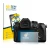 Front side of a product packaging with the brand logo BROTECT. Next to it is the device Panasonic Lumix DMC-FZ2000 shown with 