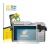 Front side of a product packaging with the brand logo BROTECT. Next to it is the device Panasonic Lumix DC-GX800 shown with th