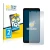 Front side of a product packaging with the brand logo BROTECT. Next to it is the device Google Pixel 2 XL shown with the corre