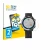 Front side of a product packaging with the brand logo BROTECT. Next to it is the device Garmin Forerunner 645 shown with the c