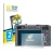 Front side of a product packaging with the brand logo BROTECT. Next to it is the device Leica C-Lux shown with the correspondi