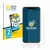 Front side of a product packaging with the brand logo BROTECT. Next to it is the device Apple iPhone Xs shown with the corresp