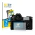 Front side of a product packaging with the brand logo BROTECT. Next to it is the device Panasonic Lumix DC-S1 shown with the c