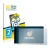 Front side of a product packaging with the brand logo BROTECT. Next to it is the device Garmin DriveSmart 65 shown with the co