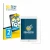 Front side of a product packaging with the brand logo BROTECT. Next to it is the device Apple iPad Mini 5 2019 (5th. Gen.) sho