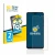 Front side of a product packaging with the brand logo BROTECT. Next to it is the device Huawei P30 lite shown with the corresp