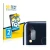 Front side of a product packaging with the brand logo BROTECT. Next to it is the device Samsung Galaxy A40 (ONLY Camera Lens) 