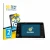 Front side of a product packaging with the brand logo BROTECT. Next to it is the device Peugeot Rifter 2019 Infotainment Syste