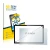 Front side of a product packaging with the brand logo BROTECT. Next to it is the device shown with the corresponding screen pr