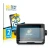 Front side of a product packaging with the brand logo BROTECT. Next to it is the device Garmin ECHOMAP UHD 72cv shown with the