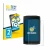 Front side of a product packaging with the brand logo BROTECT. Next to it is the device Crosscall Core T4 shown with the corre