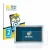 Front side of a product packaging with the brand logo BROTECT. Next to it is the device Pebble Gear 7" Kids Tablet shown with 