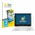 Front side of a product packaging with the brand logo BROTECT. Next to it is the device HP Chromebook x360 12b-ca0005nf shown 