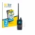Front side of a product packaging with the brand logo BROTECT. Next to it is the device Yaesu FTA-550 shown with the correspon