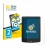 Front side of a product packaging with the brand logo BROTECT. Next to it is the device inkBOOK Calypso Plus shown with the co