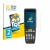 Front side of a product packaging with the brand logo BROTECT. Next to it is the device Zebra MC2200 shown with the correspond