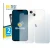 Front side of a product packaging with the brand logo BROTECT. Next to it is the device Apple iPhone 13 (Front+Back) shown wit