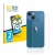 Front side of a product packaging with the brand logo BROTECT. Next to it is the device Apple iPhone 13 mini (Back) shown with