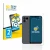 Front side of a product packaging with the brand logo BROTECT. Next to it is the device Fairphone 4 (Front+Camera) shown with 
