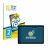 Front side of a product packaging with the brand logo BROTECT. Next to it is the device Microsoft Surface Go 3 shown with the 