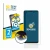 Front side of a product packaging with the brand logo BROTECT. Next to it is the device Samsung Galaxy A03 shown with the corr