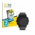 Front side of a product packaging with the brand logo BROTECT. Next to it is the device Garmin Descent G1 shown with the corre