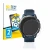 Front side of a product packaging with the brand logo BROTECT. Next to it is the device Xiaomi Watch S1 Active shown with the 