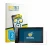 Front side of a product packaging with the brand logo BROTECT. Next to it is the device Pioneer AVH-A240DAB shown with the cor
