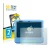 Front side of a product packaging with the brand logo BROTECT. Next to it is the device Amazon Fire 7 Kids 2022 shown with the