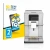 Front side of a product packaging with the brand logo BROTECT. Next to it is the device Krups Intuition Experience+ EA877D10 s