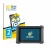 Front side of a product packaging with the brand logo BROTECT. Next to it is the device Autel MaxiDAS DS900 shown with the cor