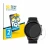 Front side of a product packaging with the brand logo BROTECT. Next to it is the device Hama Fit Watch 6910 shown with the cor