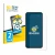 Front side of a product packaging with the brand logo BROTECT. Next to it is the device Samsung Galaxy S23 FE shown with the c