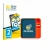 Front side of a product packaging with the brand logo BROTECT. Next to it is the device rabbit r1 shown with the corresponding