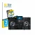 Front side of a product packaging with the brand logo BROTECT. Next to it is the device Denon DJ Prime 2 shown with the corres