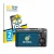 Front side of a product packaging with the brand logo BROTECT. Next to it is the device Ricoh GR IIIx HDF shown with the corre