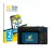 Front side of a product packaging with the brand logo BROTECT. Next to it is the device Panasonic Lumix DC-S9 shown with the c