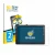 Front side of a product packaging with the brand logo BROTECT. Next to it is the device Awow AiBook 10 shown with the correspo