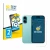 Front side of a product packaging with the brand logo BROTECT. Next to it is the device Apple iPhone 16 (Front+Camera) shown w