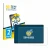 Front side of a product packaging with the brand logo BROTECT. Next to it is the device Facetel Q7 11" shown with the correspo