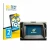 Front side of a product packaging with the brand logo BROTECT. Next to it is the device Ford Galaxy Infotainment Sync 3 (2019)