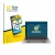 Front side of a product packaging with the brand logo BROTECT. Next to it is the device Honor MagicBook Art 14 shown with the 