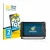 Front side of a product packaging with the brand logo BROTECT. Next to it is the device Lowrance Elite FS 10 shown with the co