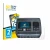 Front side of a product packaging with the brand logo BROTECT. Next to it is the device SkyRc D750 Mix shown with the correspo
