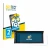 Front side of a product packaging with the brand logo BROTECT. Next to it is the device Hikity Carplay 6.86" shown with the co
