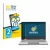 Front side of a product packaging with the brand logo BROTECT. Next to it is the device Framework Laptop 12 shown with the cor