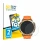 Front side of a product packaging with the brand logo BROTECT. Next to it is the device Doogee Anywise W1 shown with the corre